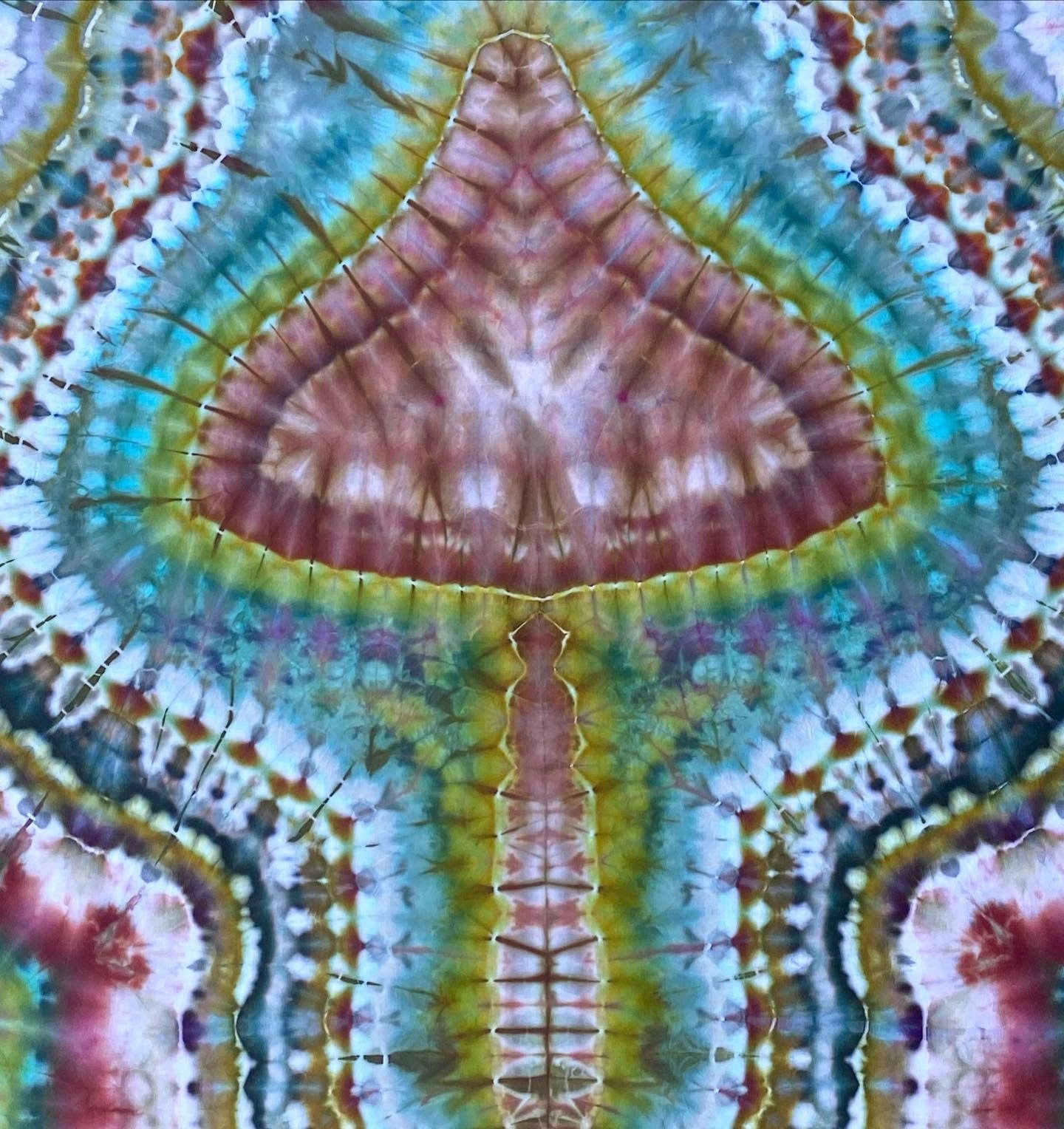 Mushroom Tie Dye Tapestry