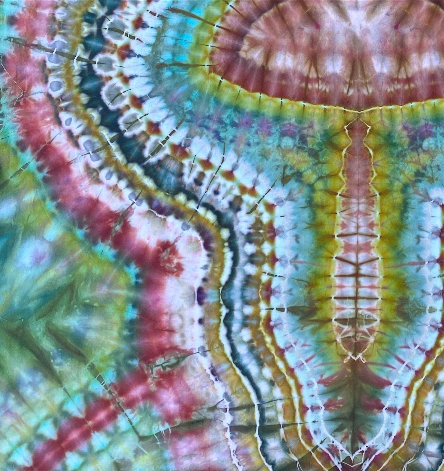 Mushroom Tie Dye Tapestry