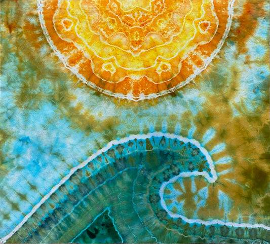 Ocean Mandala Tie Dye Tapestry