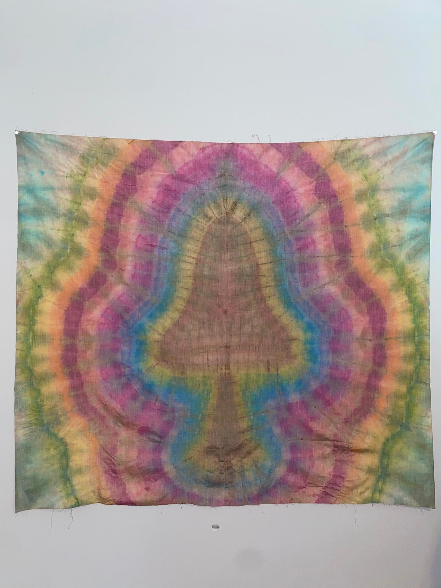 Pastel Mushroom Tie Dye Tapestry